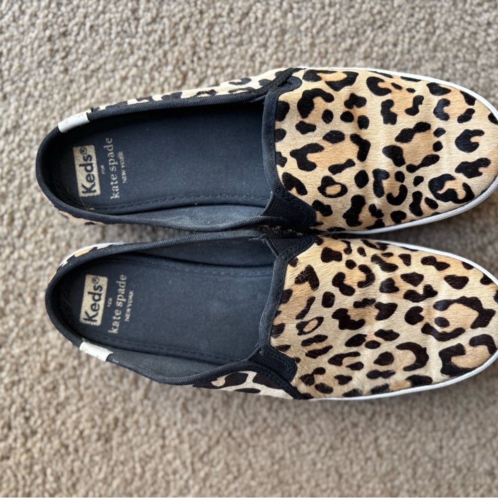 Keds Women's Leopard Print Slip-On Shoe - Kate Spade mule
